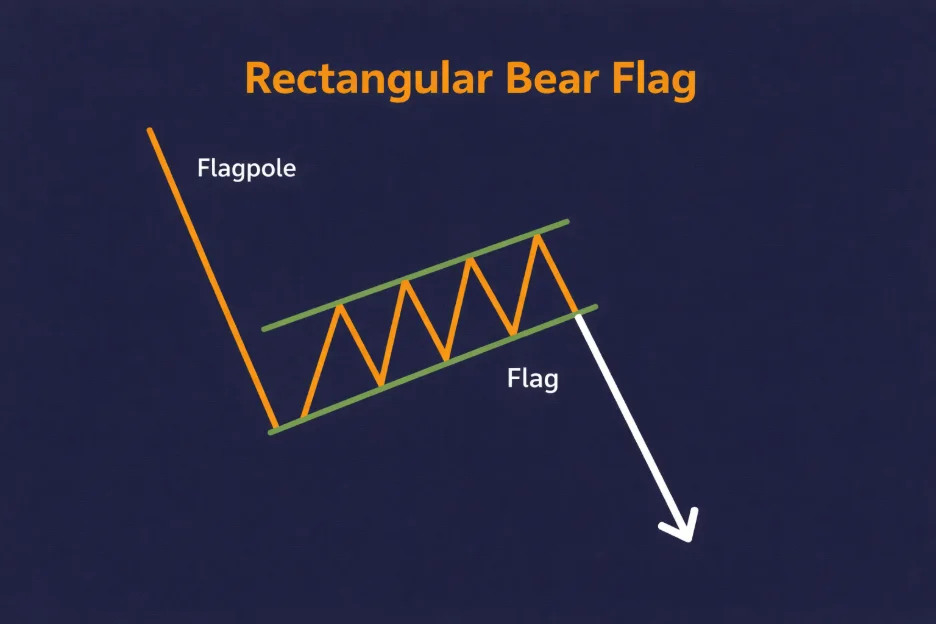 rectangular bear flag vantage markets