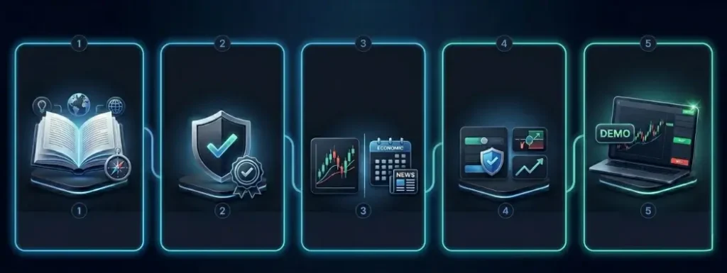 how to learn forex trading in 5 steps
