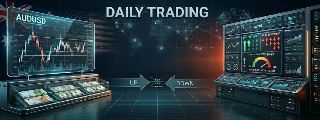 [DAILY TRADING] AUDUSD 13 May 2026 — RBA at 4.35%, Dollar Cooling Off, But Sentiment Is in the Way