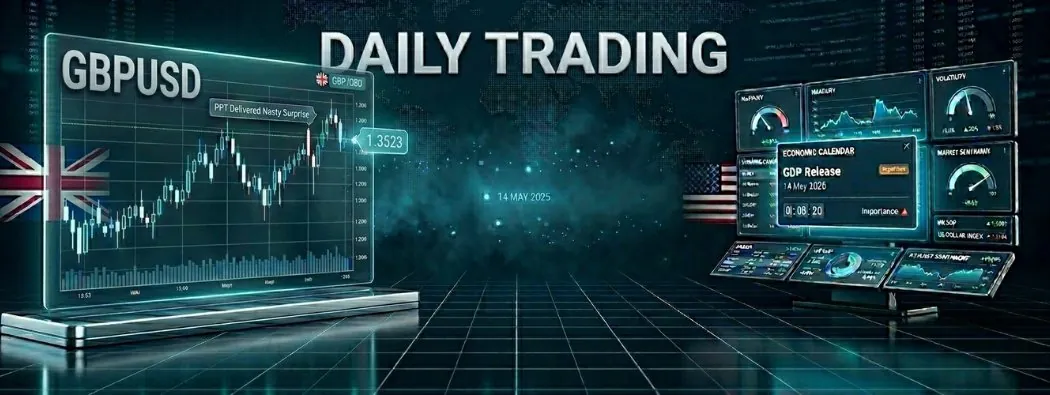 [DAILY TRADING] GBPUSD 14 May 2026, at 1.3523 Ahead of GDP as PPI Delivered a Nasty Surprise Yesterday