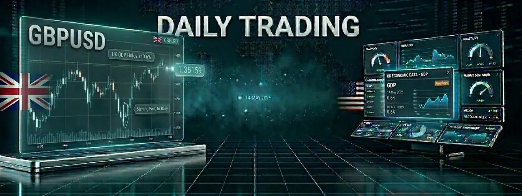 [DAILY TRADING] GBPUSD 14 May 2026, UK GDP Holds at 0.6% and Sterling Still Fails to Rally