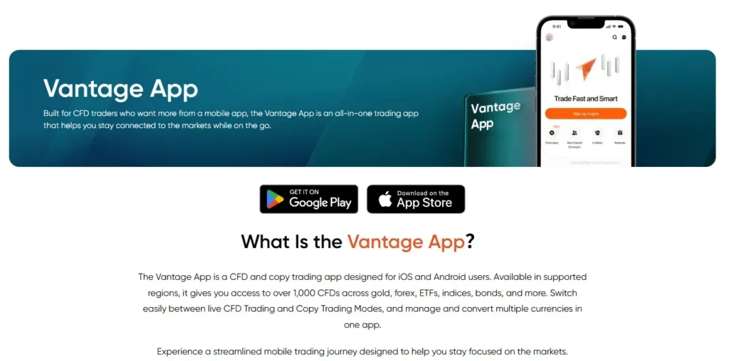 The Vantage Trading App