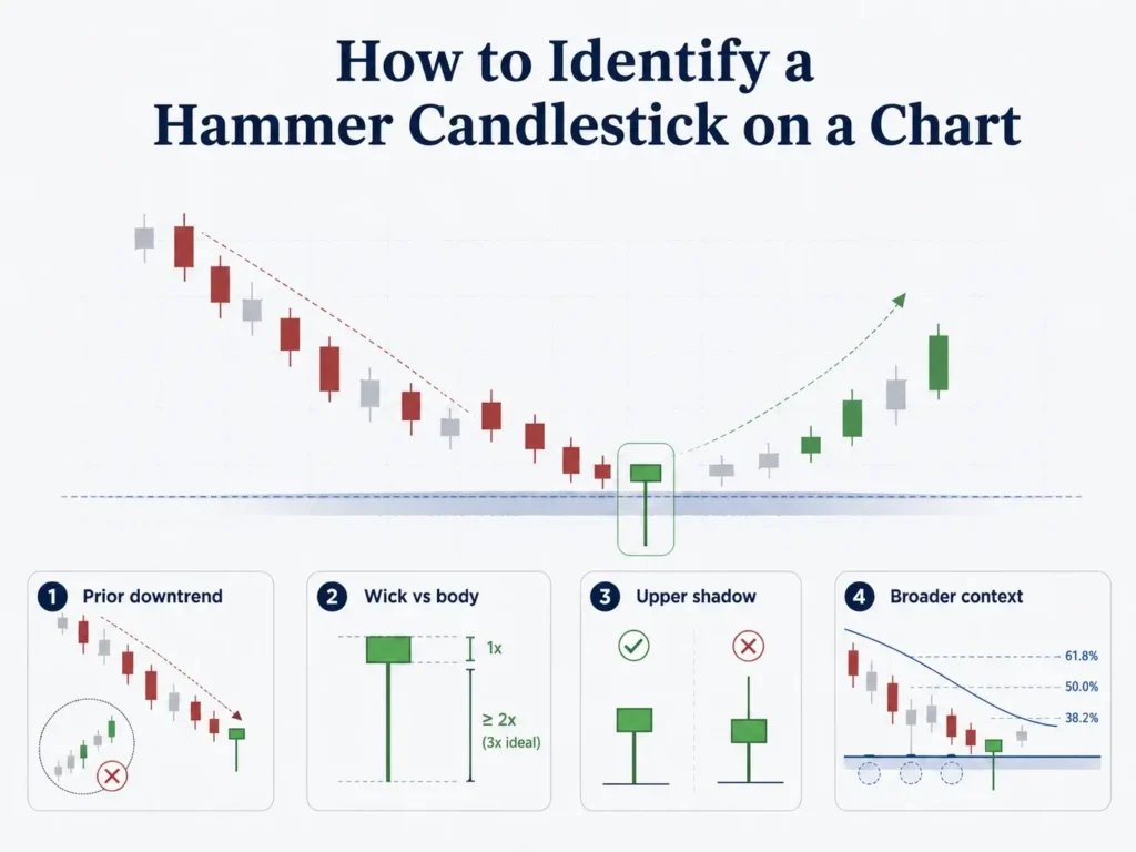 How to Identify a Hammer Candlestick on a Chart