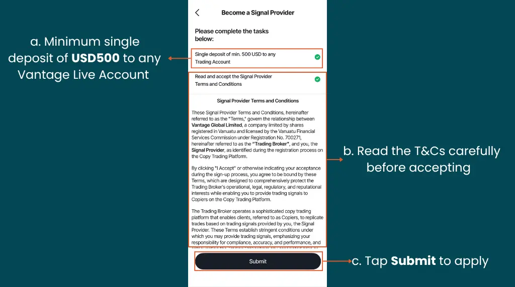 Meet eligibility requirements page